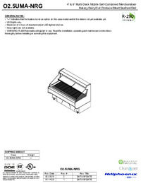O2.5UMA -NRG Multi-Deck Mobile Self-Contained Medium Temperature